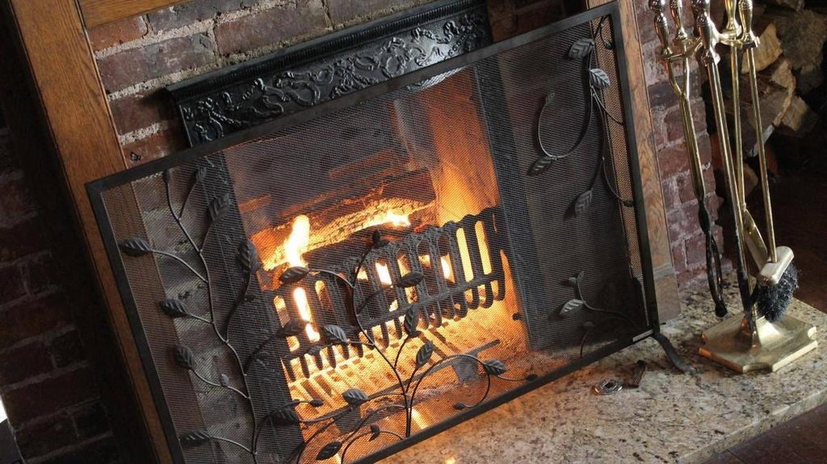 Blue Heron on Jefferson Street has a wood-burning fireplace.
