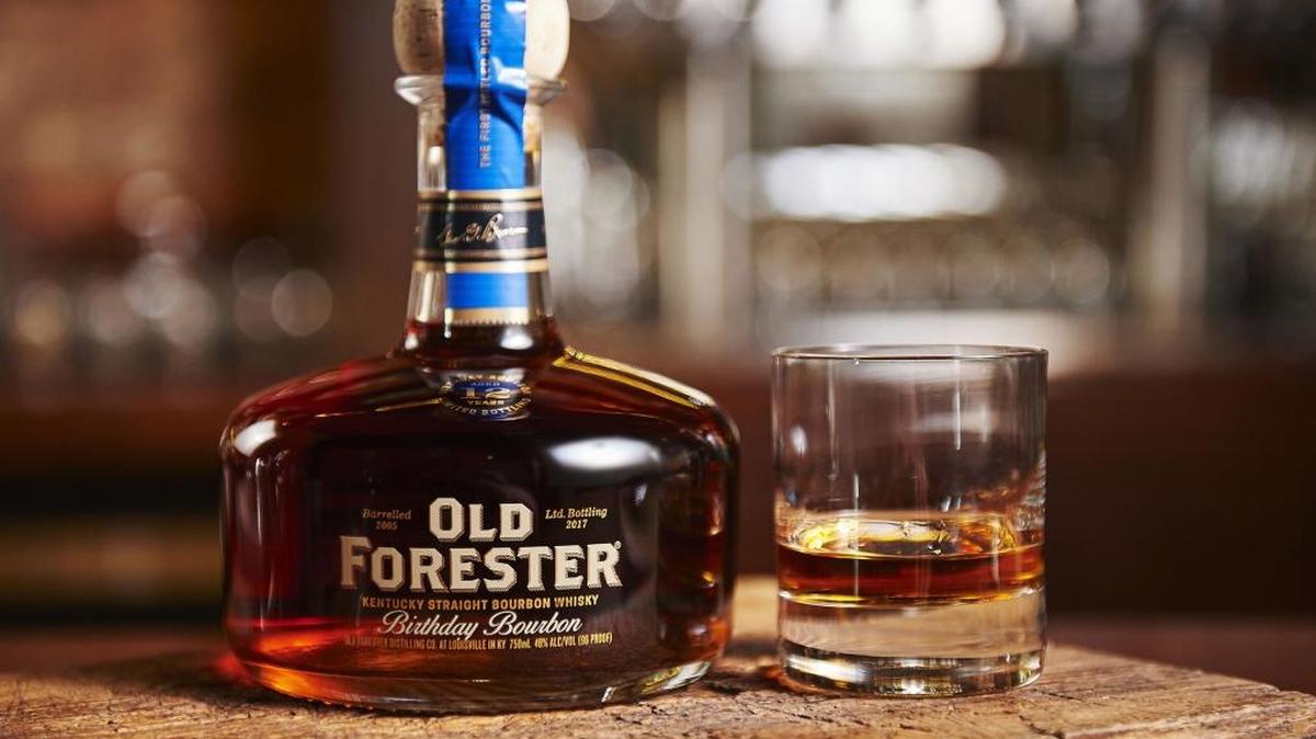 The 2017 Old Forester Birthday Bourbon, which honors founder George Garvin Brown’s birthday on Sept. 2, has a nose of sweet toasted oak and black pepper with a heavy suggestion of orange oil and toffee and the taste of oak spice and charred black pepper over a subtle core of chocolate custard and kola nut, according to the tasting notes.