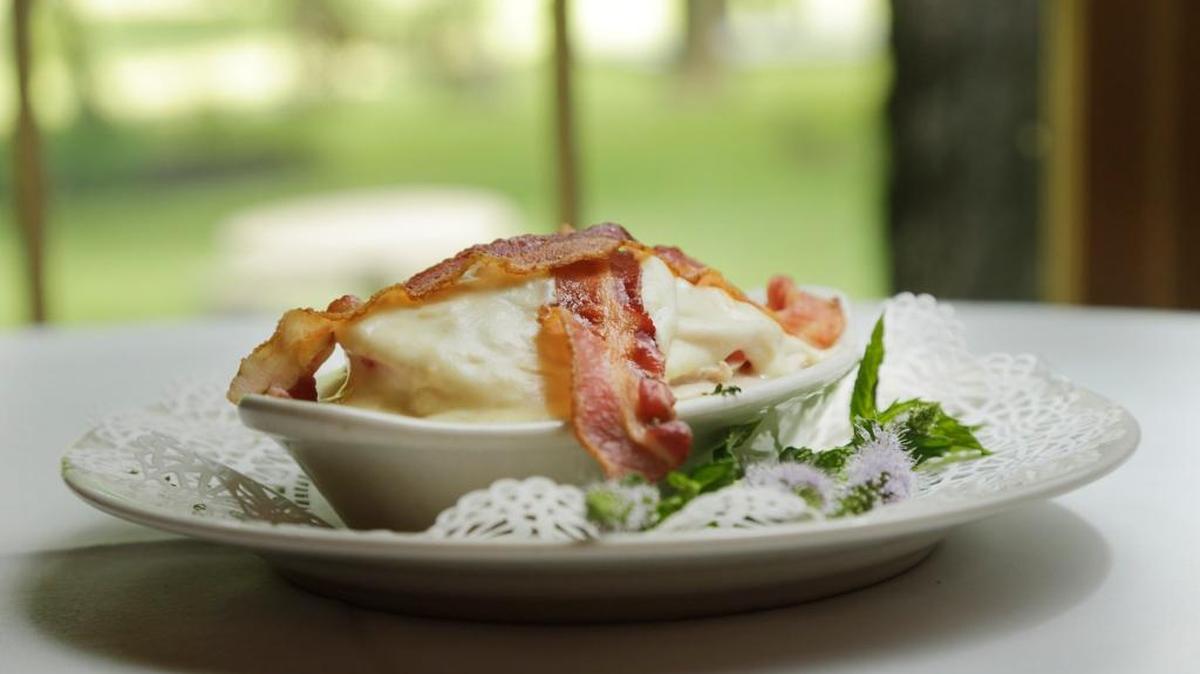 A hot brown at the Beaumont Inn in Harrodsburg. The historic venue has changed hands but remains in the Dedman family and the classic menu will stay the same.
