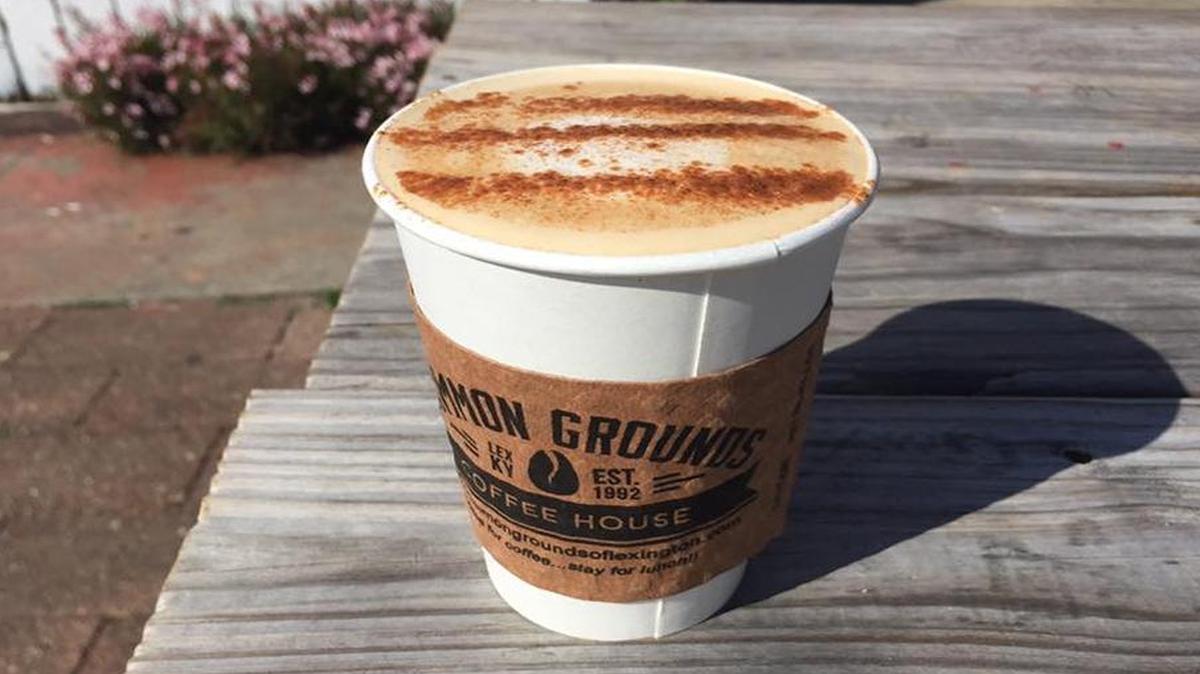 The pumpkin spice latte at Common Grounds Coffee House will be a perfect way to celebrate fall.