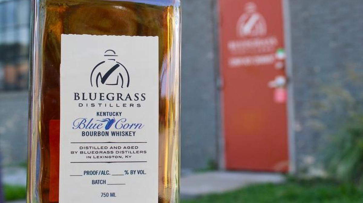 Bluegrass Distillers of Lexington is releasing Blue Corn Bourbon, made from blue corn grown in Winchester, on Saturday.