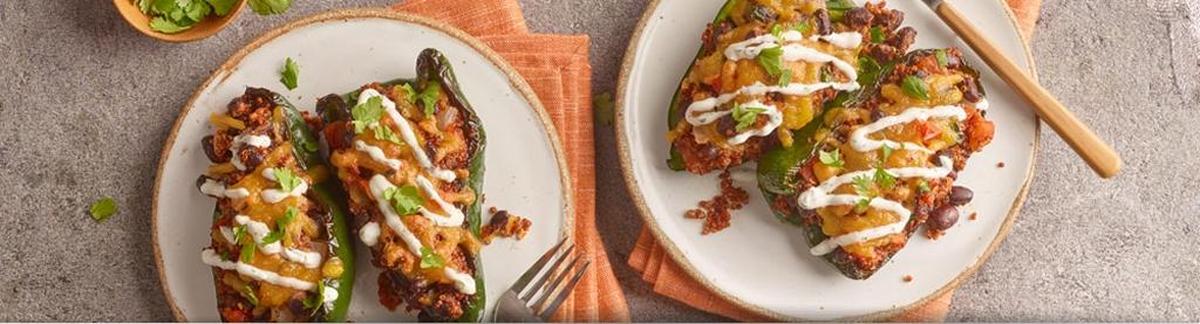 Kroger has launched a line of meal kits, Prep+Pared, that include roasted poblano peppers as an option. The kits, which feed two, start at $14.