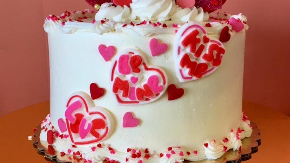 Nothing says lovin’ like something from the oven, or better yet Martine’s Pastries. Decorated red velvet cakes are available in six-inch or nine-inch sizes.