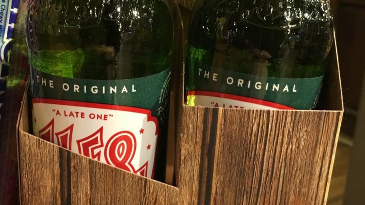 Specially marked four-packs of Ale-8-One will be sold at Cracker Barrel stores nationally.