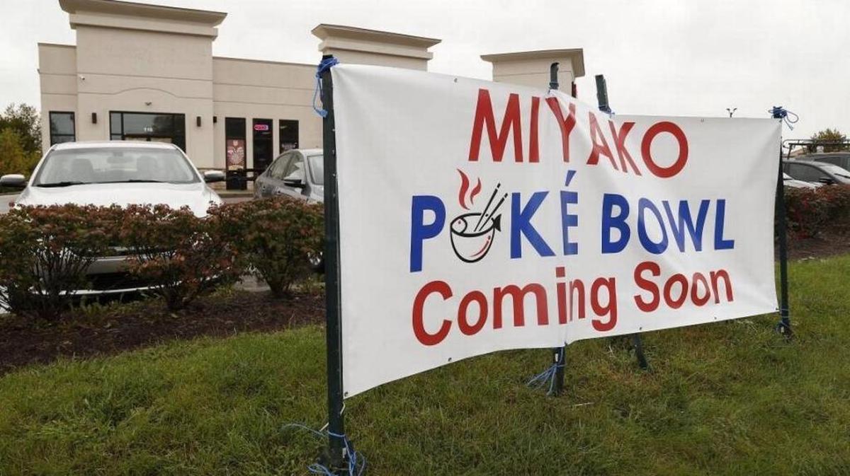 Miyako Poké Bowl is scheduled to open this month off Broadway, where the Nestle Toll House Café by Chip was.