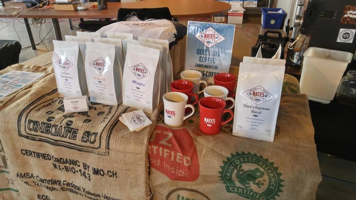 Nate’s Coffee products will still be available around town.