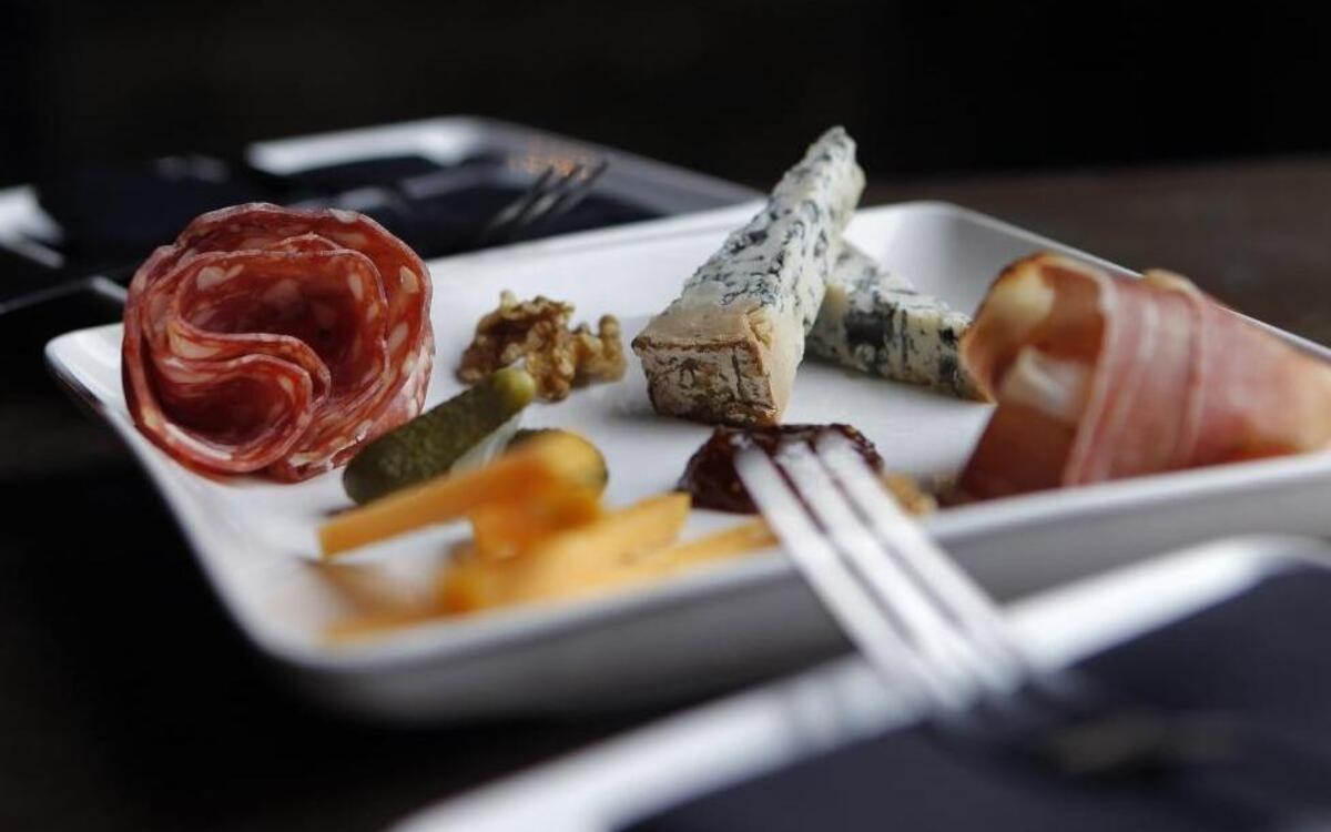 Diners can create their own charcuterie board.