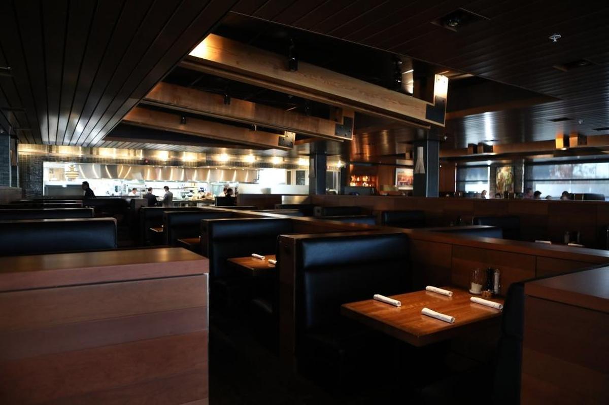 Jutting beams are an homage to the early warehouse-style locations at J. Alexander’s at The Summit at Fritz Farm in Lexington, Ky., Tuesday, November 21, 2017.