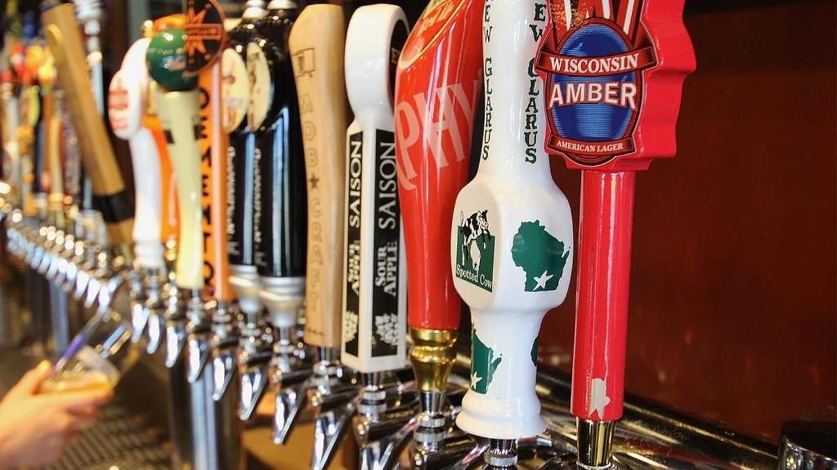 Mr. Brews Taphouse specializes in craft beer, with 60 taps to serve local and other specialty brews.