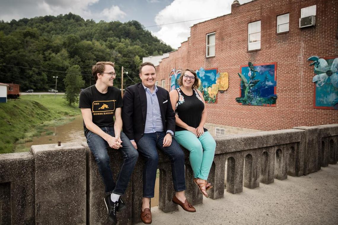 Tarence Ray, Tom Sexton and Tanya Turner, Whitesburg-based hosts of the “Trillbilly Worker’s Party.”