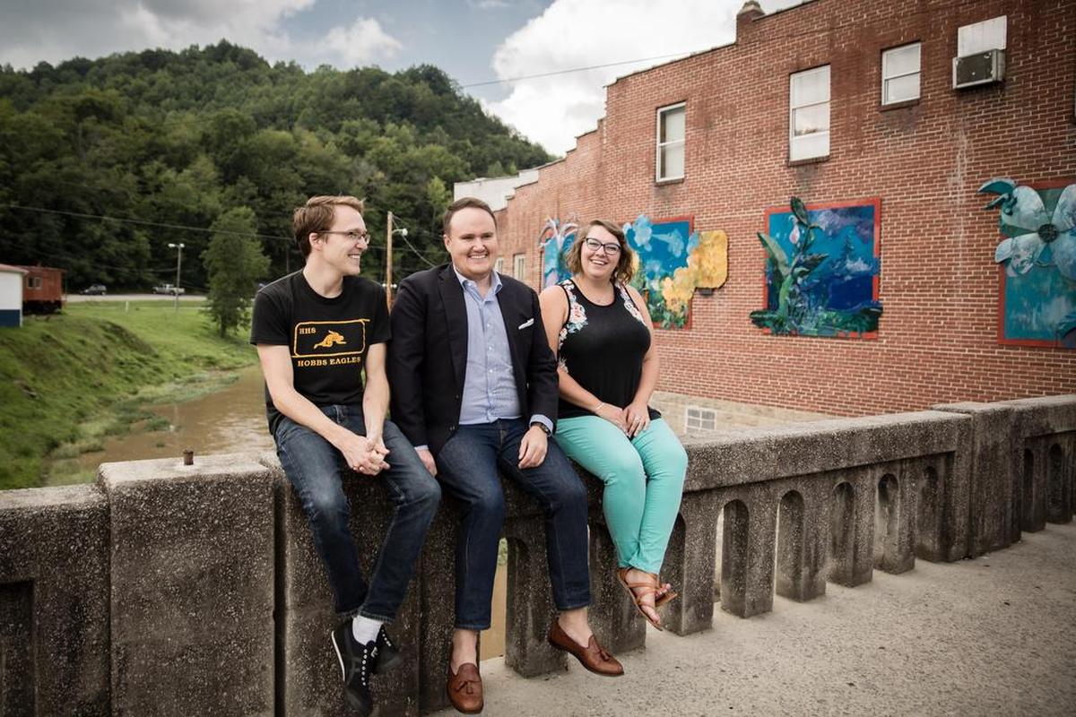 Tarence Ray, Tom Sexton and Tanya Turner, Whitesburg-based hosts of the “Trillbilly Worker’s Party.”