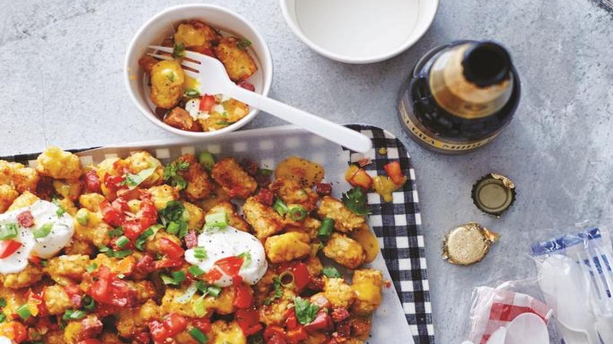 Daina Falk’s take on the fan favorite nachos is Tachos, which she calls “sheer taste bud amazingness.”