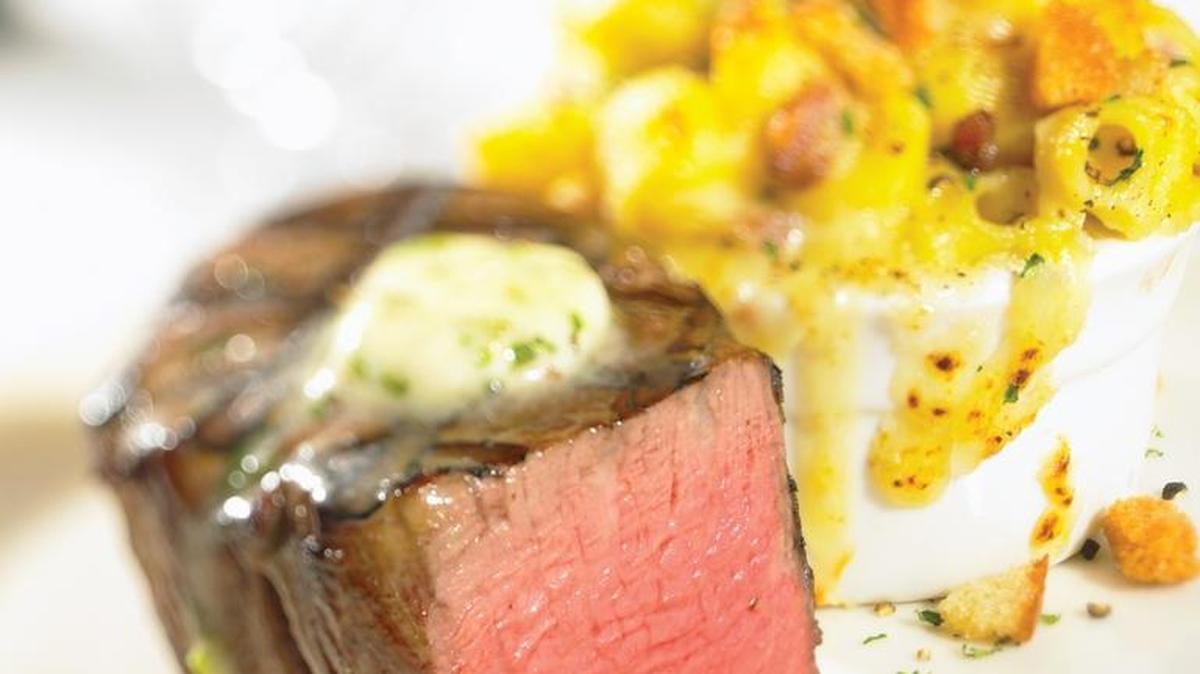 The filet at J. Alexander’s, which is now open at The Summit at Fritz Farm.