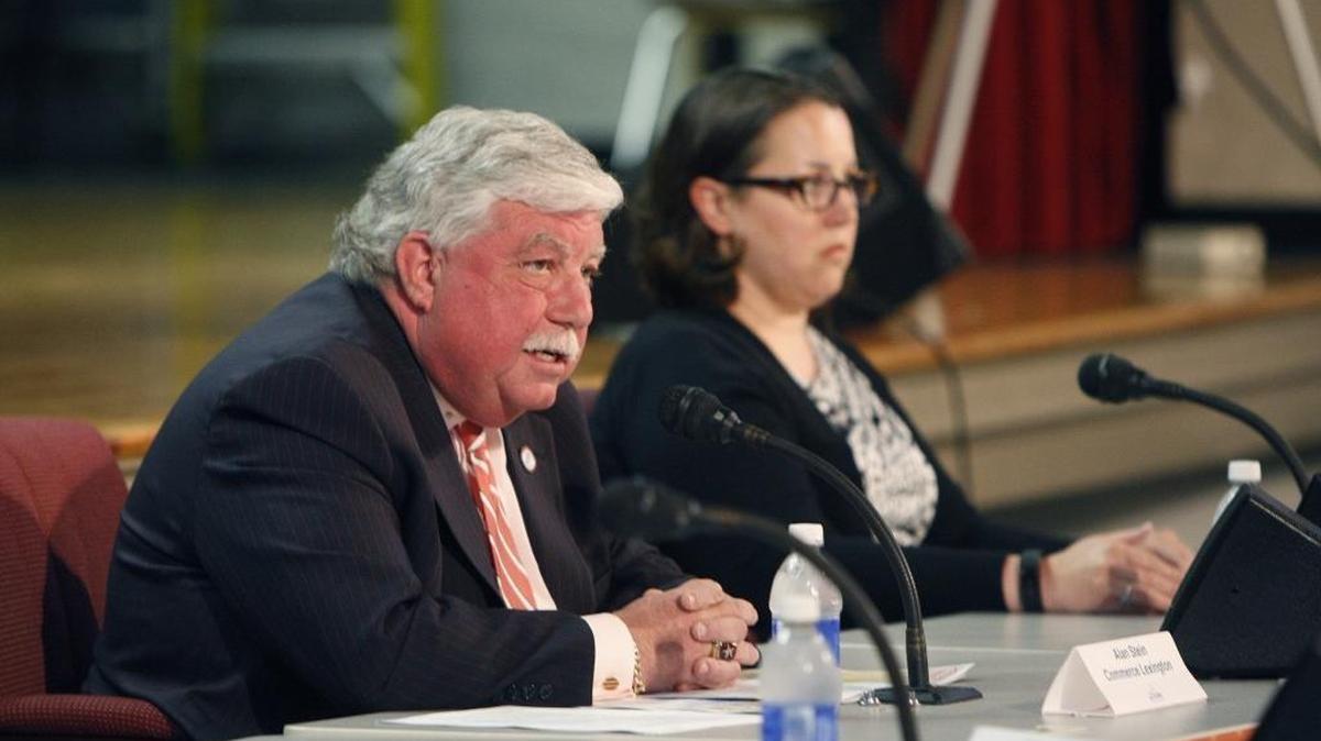 Alan Stein has closed the Stein Group and returned to his roots in radio, joining LM Communications Broadcast. He is seen here at a Fayette County public school redistricting committee meeting in 2015.
