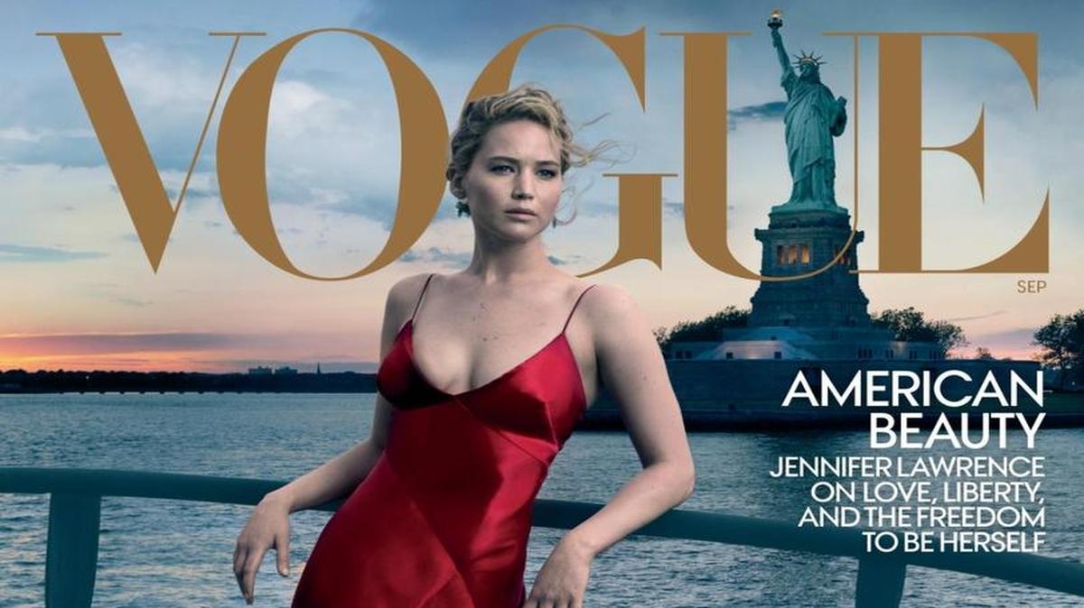 Kentucky native Jennifer Lawrence appears on the cover of September Vogue shot by celebrity photographer Annie Leibovitz.