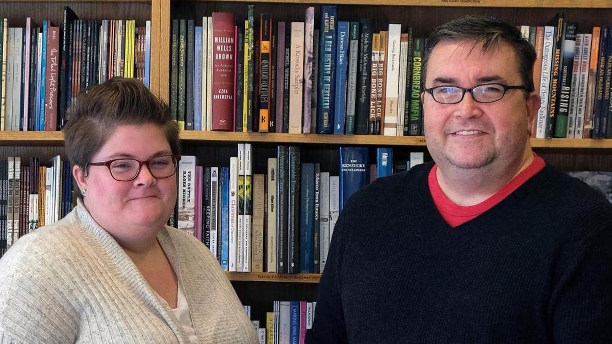 Savannah Sipple and Jay McCoy at The Morris Book Shop in 2016.