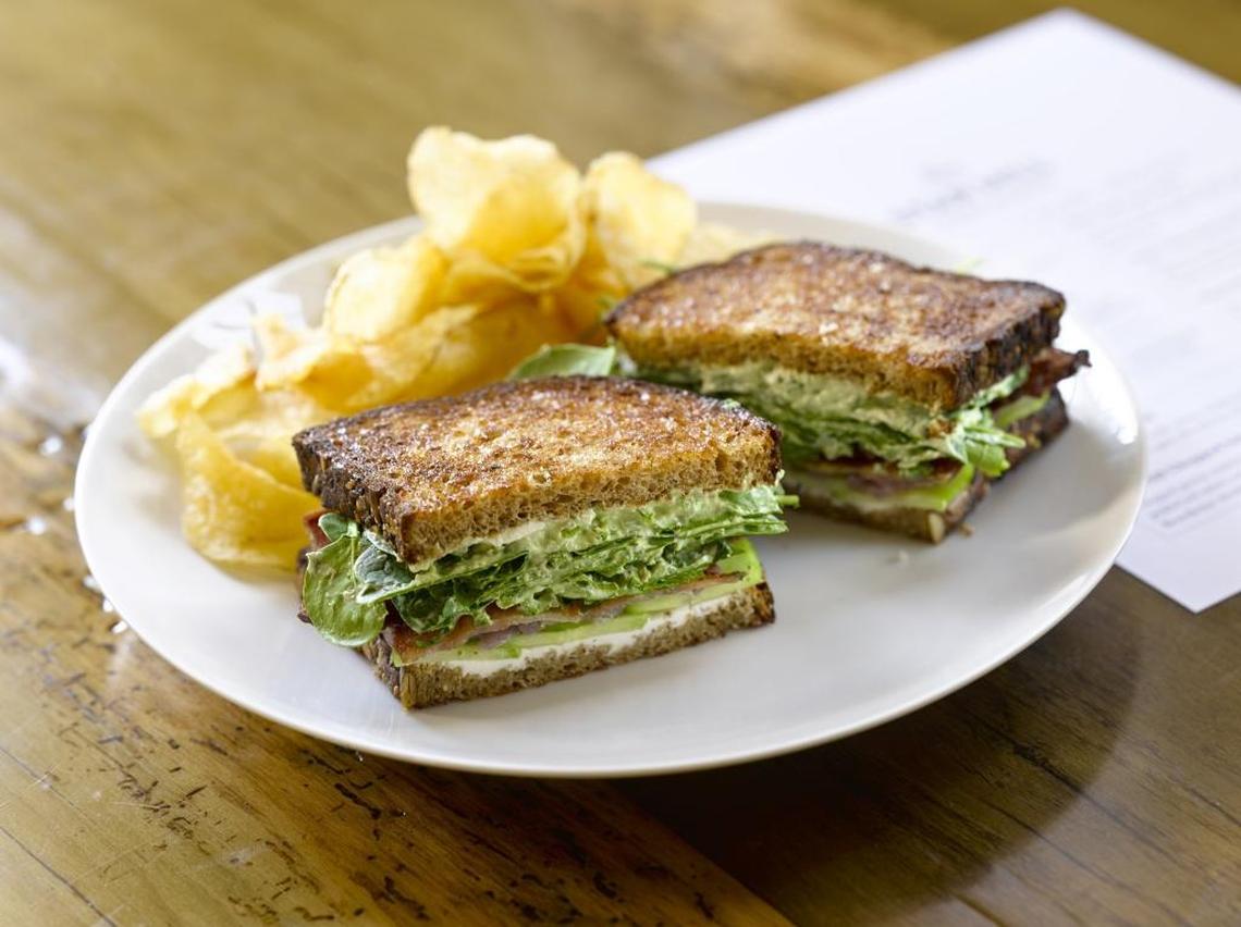 Here’s the Benedictine sandwich from Maker's Mark Distillery's Star Hill Provisions, the distillery's Kentucky fare cafe.