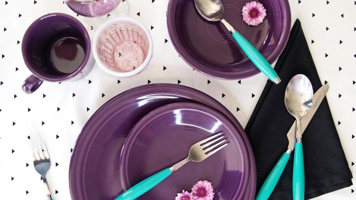 Look for the new mulberry color from Fiesta Dinnerware this summer.