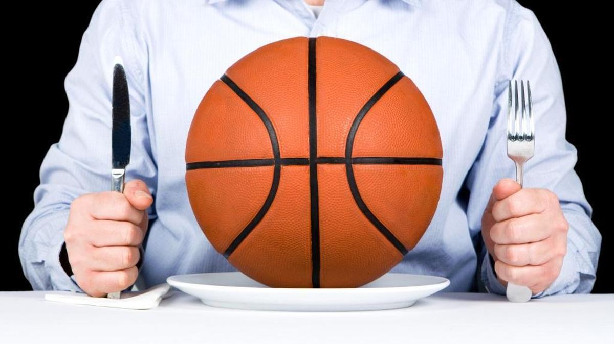 Basketball is the main course.