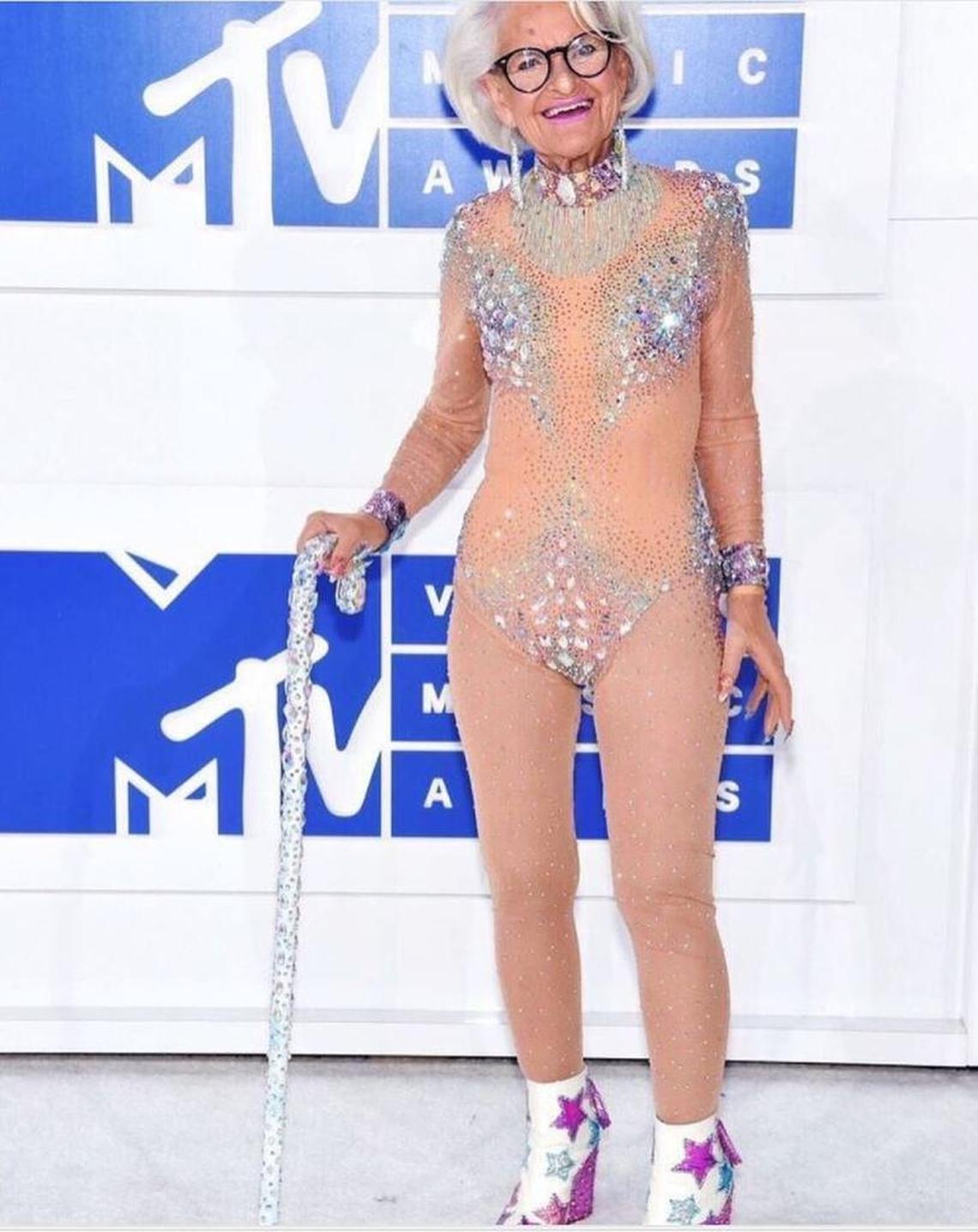 Baddie Winkle made a splash and several best-dressed lists with her daring bodysuit at the 2016 MTV Video Music Awards.