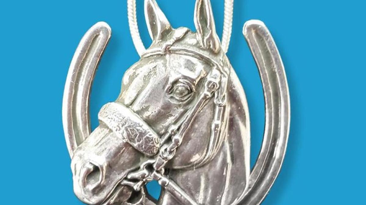 This sterling silver American Pharoah pendant is $250 at Janeheart.com.