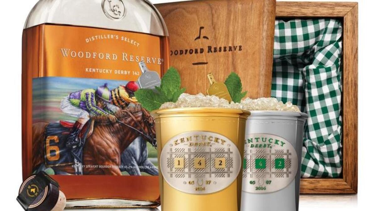 The 2016 Woodford Reserve $1,000 Mint Julep (and the $2,500 gold version) might be the ultimate Kentucky Derby souvenir. You can buy one (or more) online. Proceeds benefit the Permanently Disabled Jockeys Fund.