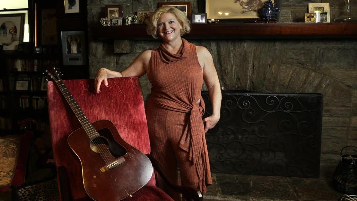 Erin Chandler, granddaughter of former Gov. A.B. “Happy” Chandler, at a family cabin in Versailles.