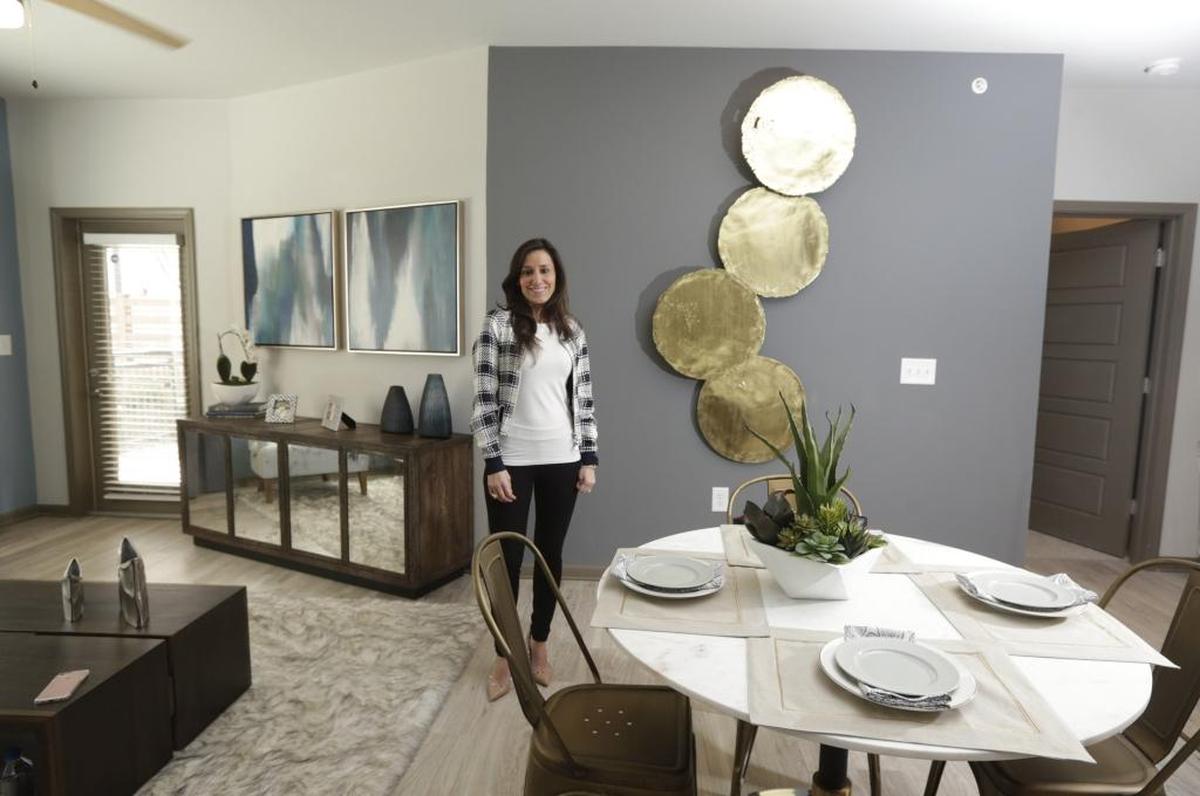 Lindsay Bayer-Shipp of Bayer Properties showed off a model unit of The Henry at Fritz Farm in Lexington in 2017, when the apartments opened.