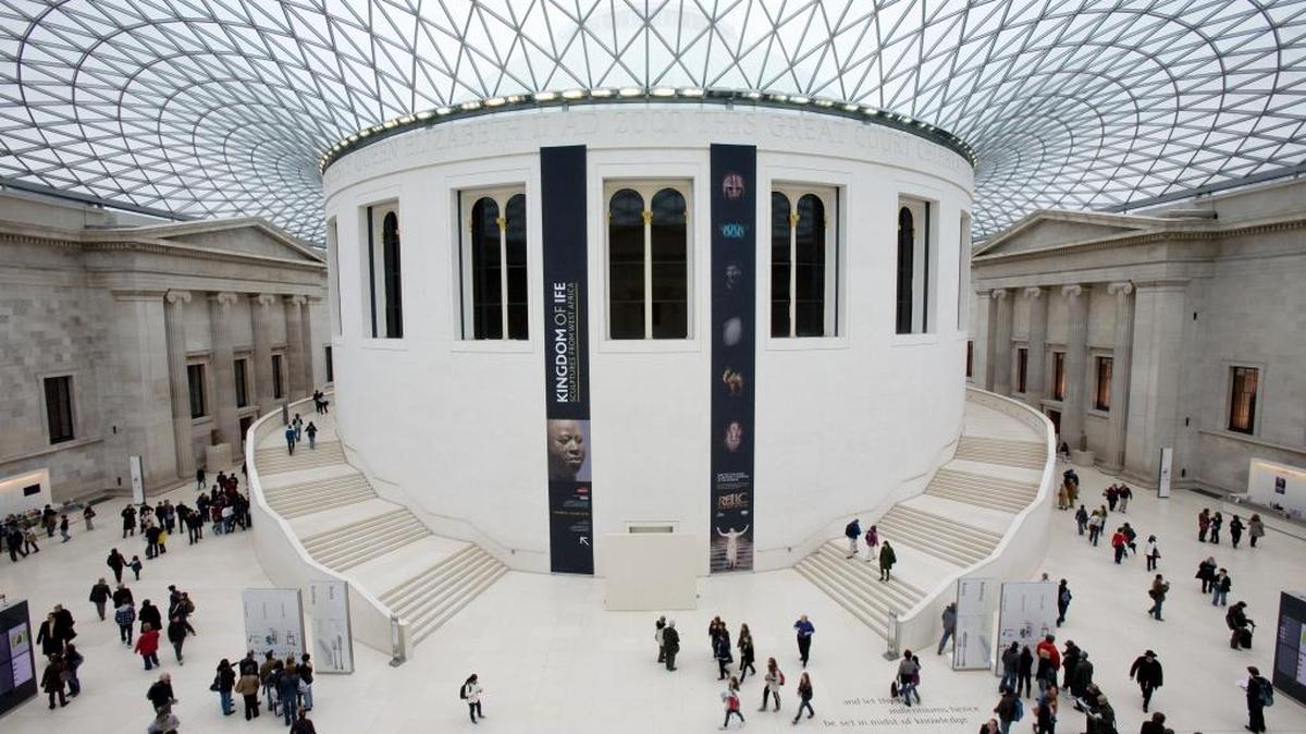 The glass dome at the British Museum is an architectural gem.
