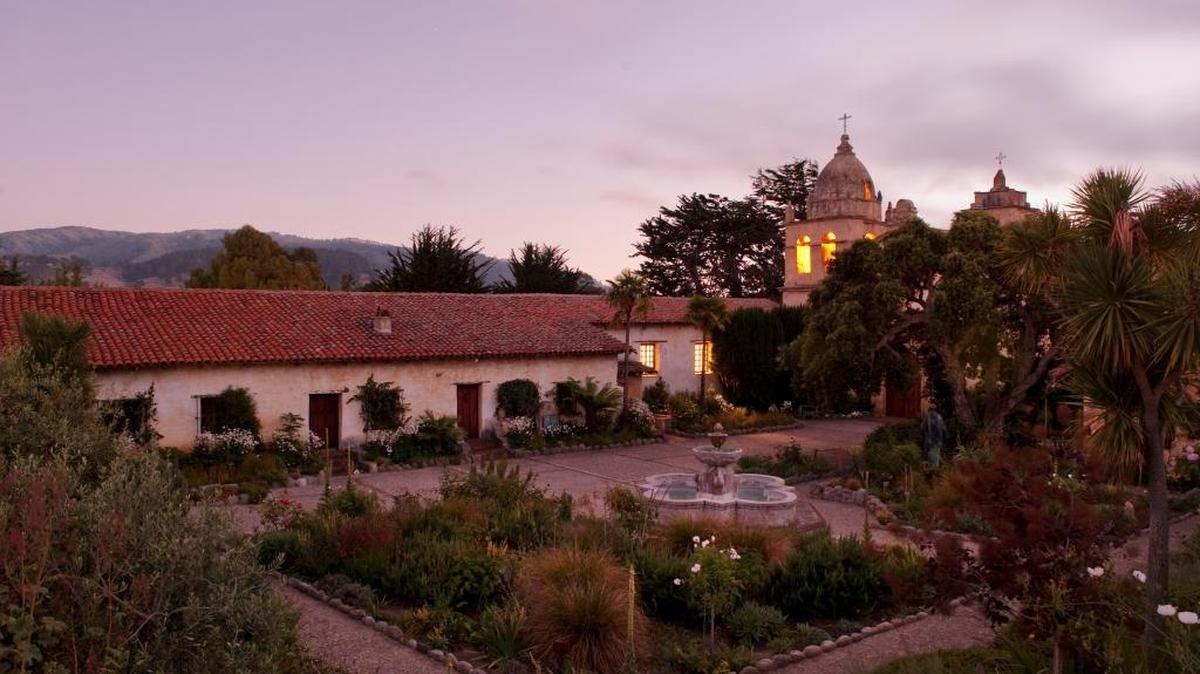 The main attraction at the Carmel Mission is the tomb of Father Junipero Serra, the Franciscan friar who founded California’s chain of missions.