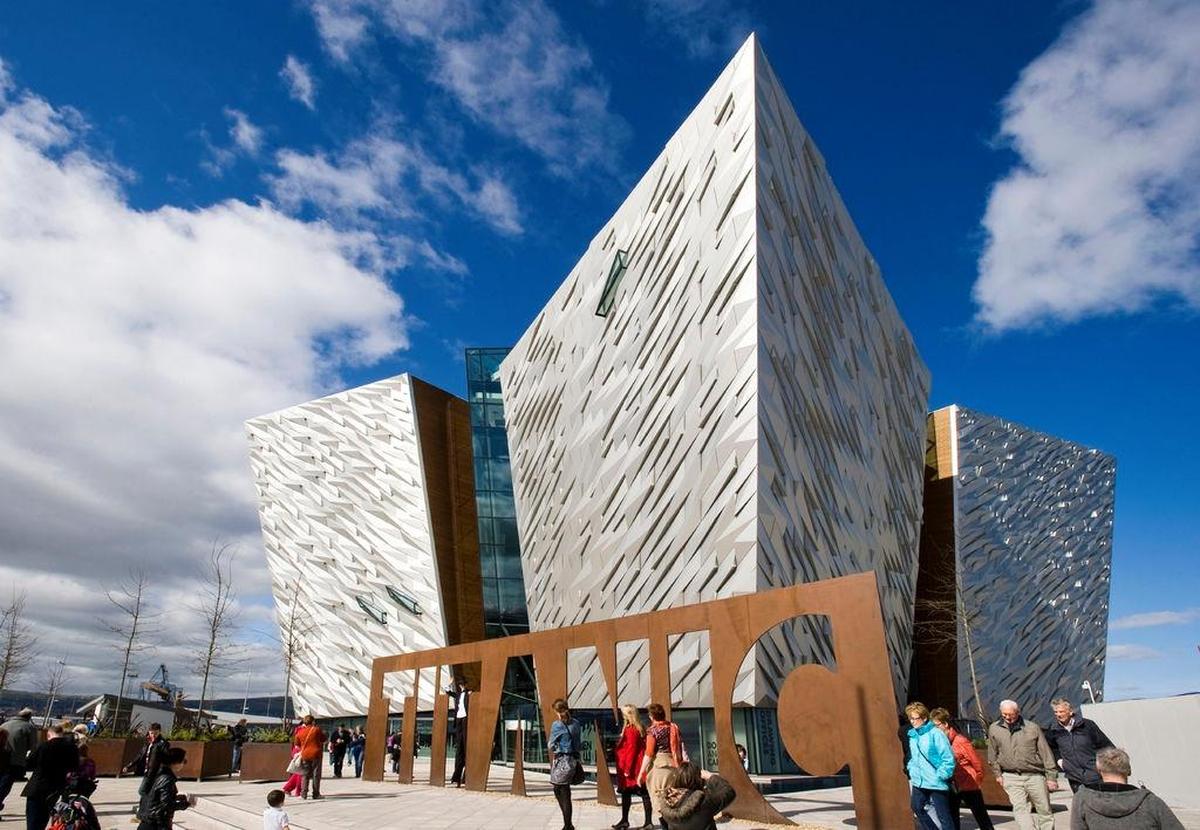 The Titanic Museum in Belfast is at the shipyard where the ill-fated ship was built.