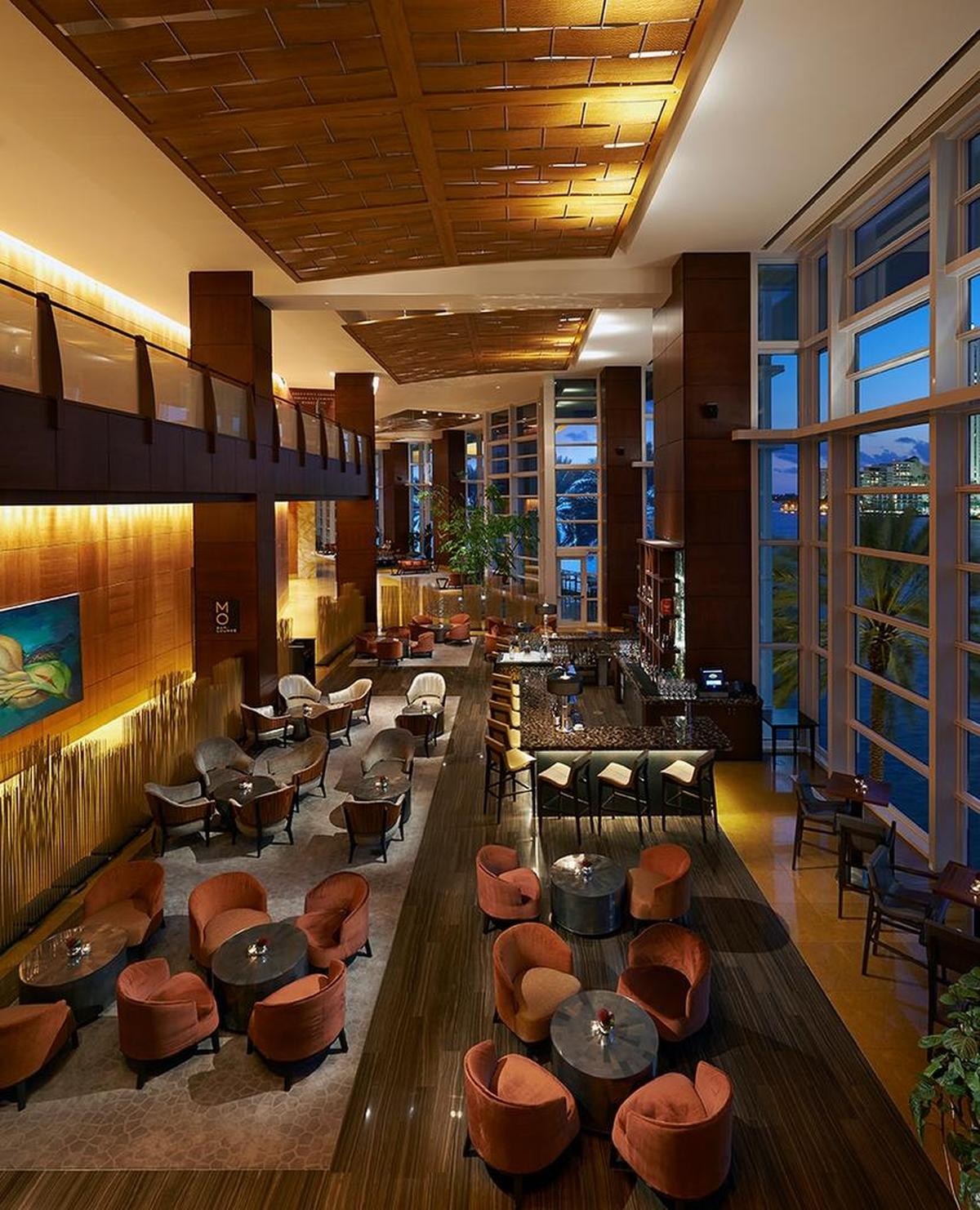 Lobby of Mandarin Oriental Miami.