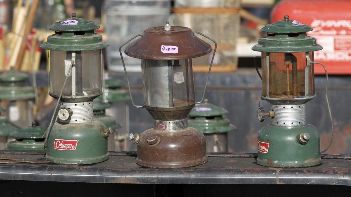 Vintage lanterns were displayed in Anderson County near the Mercer County line at the U.S. 127 Yard Sale in 2013. This year’s event is Thursday through Sunday.