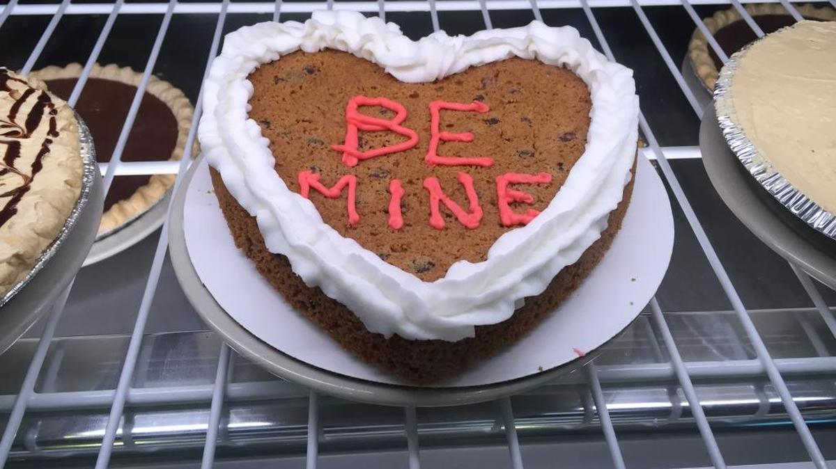 Missy’s Pies is offering sweetheart cookies, either chocolate chip or sugar cookie, with messages. They’re also available at all Ramsey’s restaurants. Personalized messages can be ordered in advance.