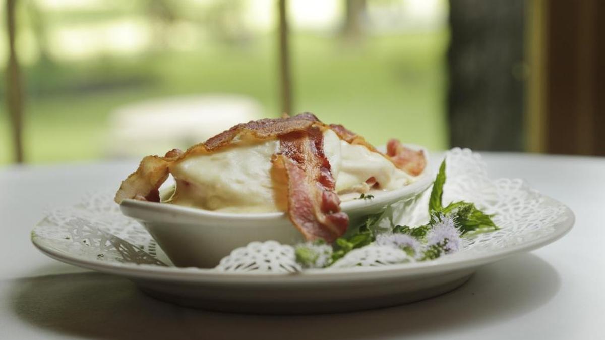 The recipe for the hot Brown at the Beaumont Inn is available in the latest edition of the inn’s cookbook.