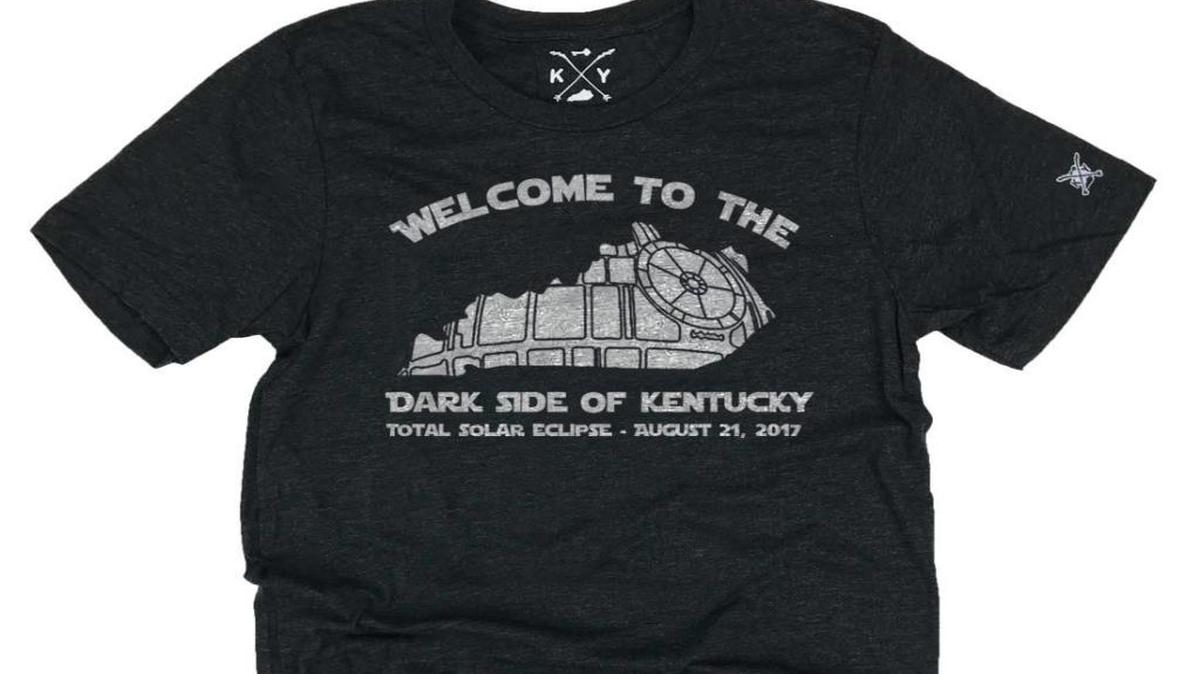 “Welcome to the Dark Side of Kentucky” T-shirt, with glow-in-the-dark lettering, $25 at Shop Local Kentucky.