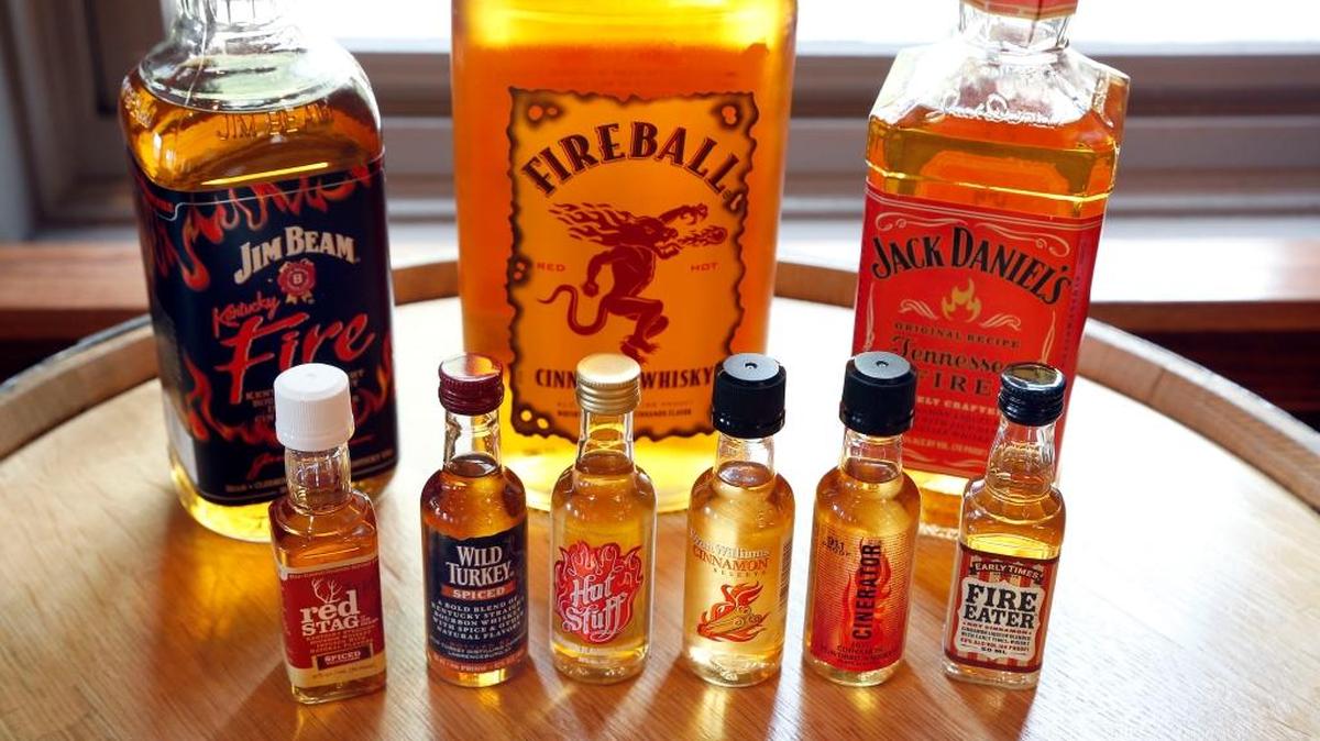Cinnamon flavored whiskeys, including Sazerac’s Fireball and Jack Daniel’s Tennesee Fire, are increasingly popular.