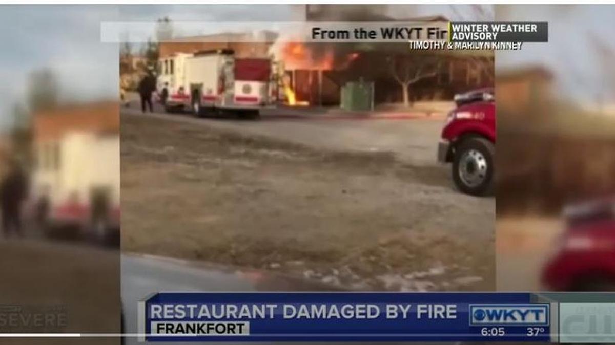 Cattlemen’s Roadhouse in Frankfort was closed after a fire Sunday morning. The fire apparently started in trash container and spread to the building.