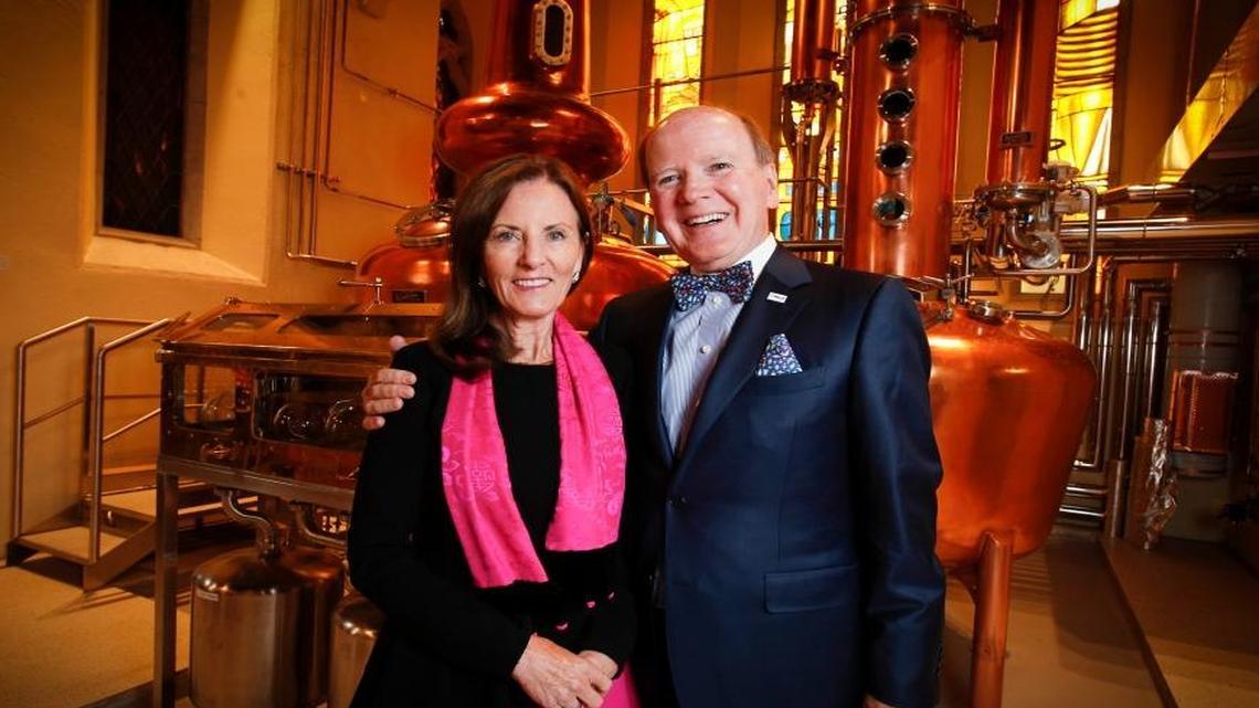 Deirdre and Pearse Lyons will open the Pearse Lyons Distillery on James’s Street in Dublin to the public in September after a three-year renovation of an ancient church.