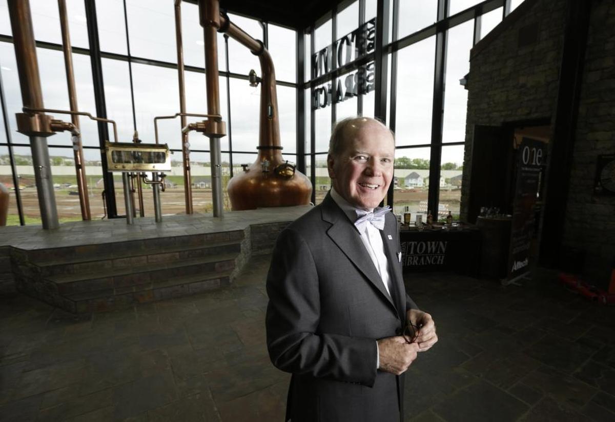 Pearse Lyons, president of Alltech, at Alltech’s Town Branch distillery on Cross Street in Lexington.