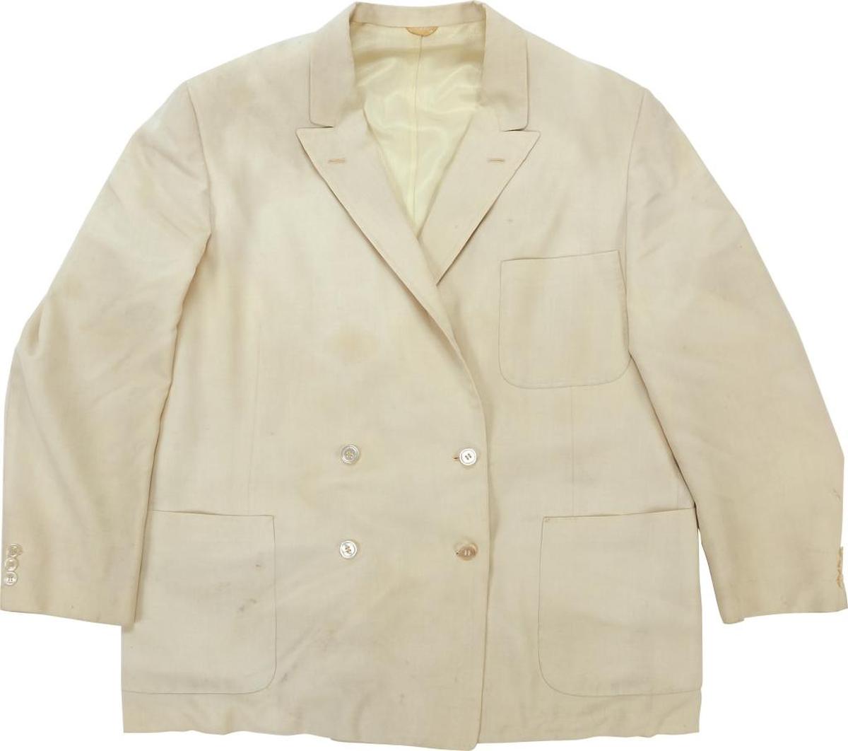 Colonel Harland Sanders owned and wore this cotton double-breasted jacket in the 1960s to promote his Kentucky Fried Chicken. It could be yours, along with the pants. Leland.com is auctioning them off.