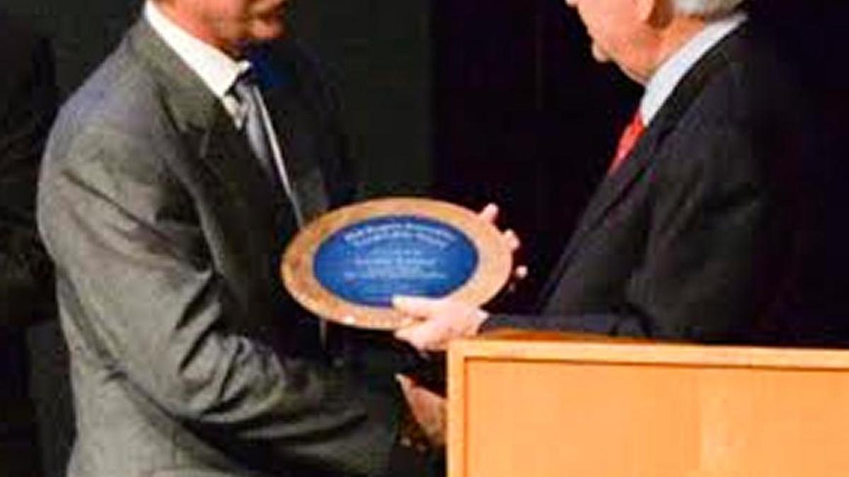 U.S. Congressman Harold “Hal” Rogers, right, presented Lonnie Lawson, president and CEO of The Center for Rural Development, with the Hal Rogers Innovative Leadership Award. Lawson was recognized for his leadership role at The Center and service to Southern and Eastern Kentucky.
