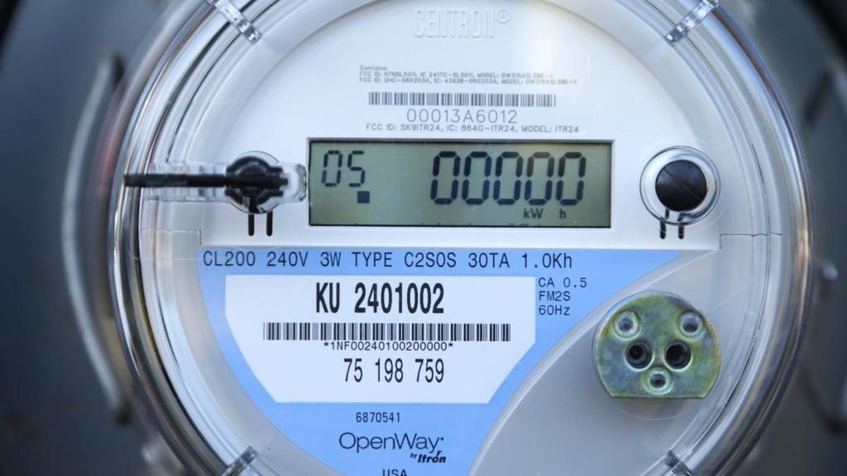 The new meter has a digital display and gives customers detailed information through a website about their electricity usage.