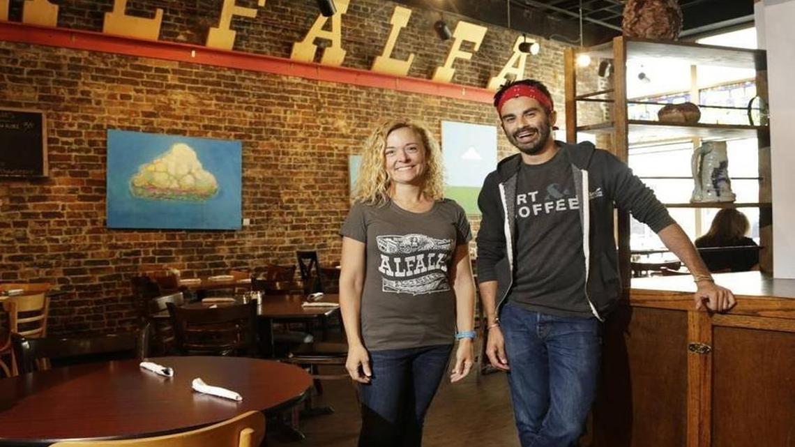 Just months after taking on a role at Lexington’s iconic Alfalfa restaurant, Salvador Sanchez, right, has left his partnership with Cameron Heathcoat. Heathcoat said her husband, Kevin, who is a co-owner in Bourbon n’ Toulouse, will step in.