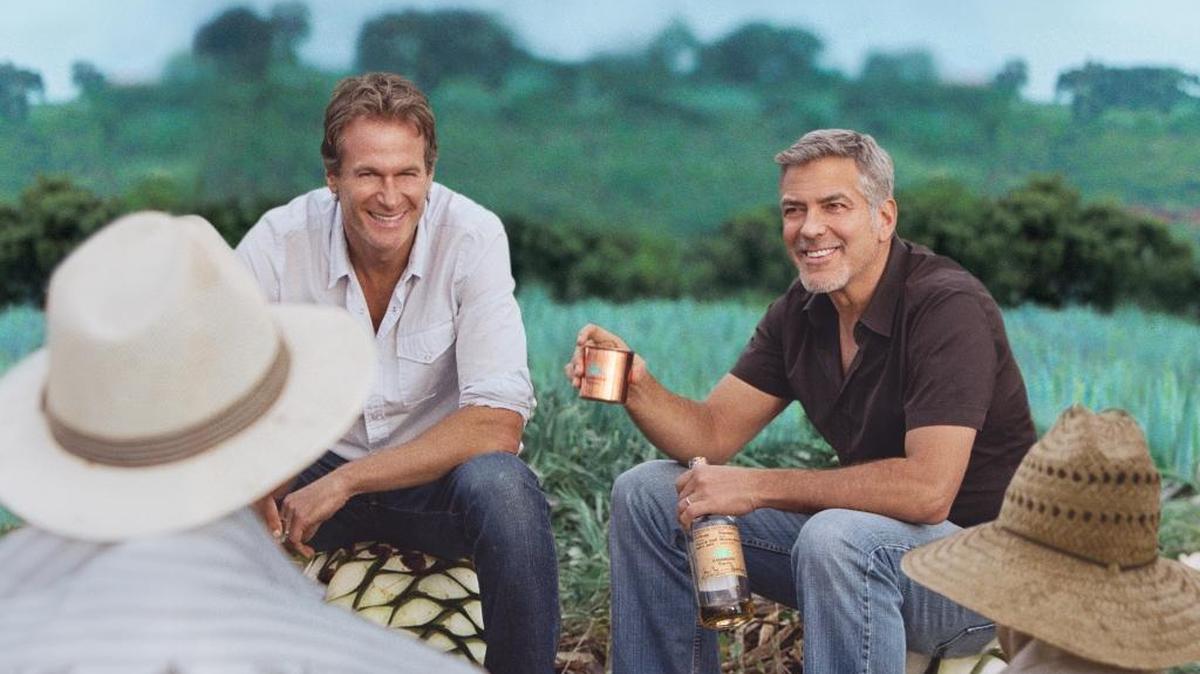 Kentucky native George Clooney, right, and Rande Gerber, left, sold their Casamigos Tequila brand to Diageo for an estimated $1 billion.