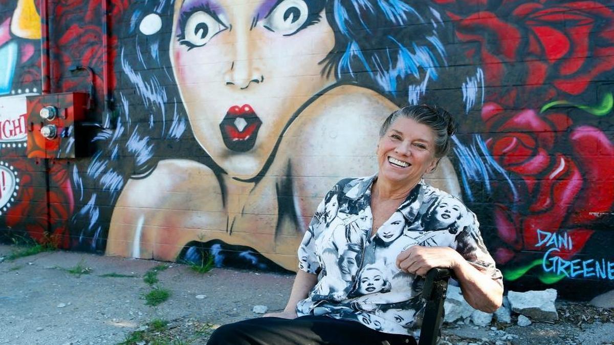 Lucie Slone Meyers, who closed a la Lucie in November, hopes to open Lucie’s Red Light later this year. The mural on her building at North Limestone and Bryan Avenue is a recent addition to the neighborhood.