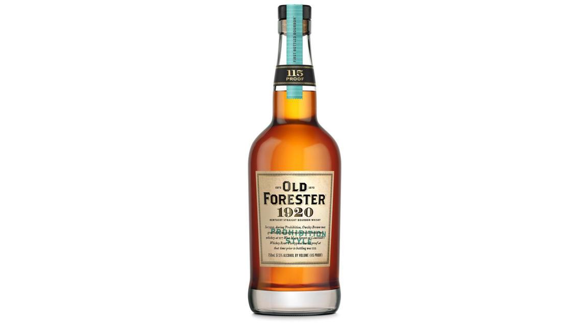 Old Forester 1920 Prohibition Style bourbon will hit the store shelves in September. It’s 115 proof, with a suggested price of about $60.
