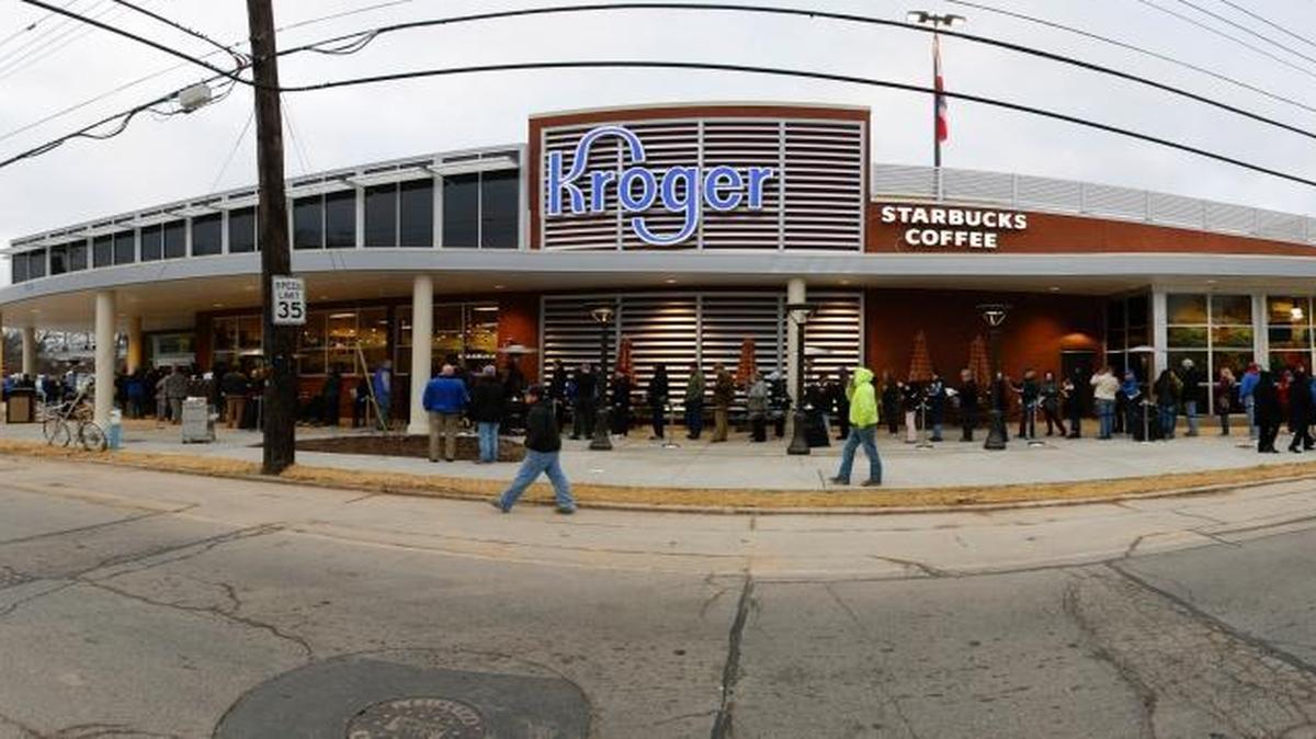 A hearing on a zoning request for the Euclid Avenue Kroger to tear down a building at 445 South Ashland Avenue is planned for Dec. 16. Store officials say the space will used for parking and to provide another entrance to the store off South Ashland Avenue.
