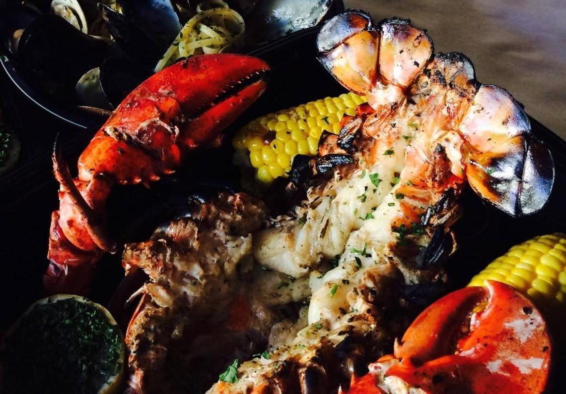 The grilled whole Maine lobster at Grillfish in Miami Beach was also on the menu at the Grillfish at 225 North Limestone.