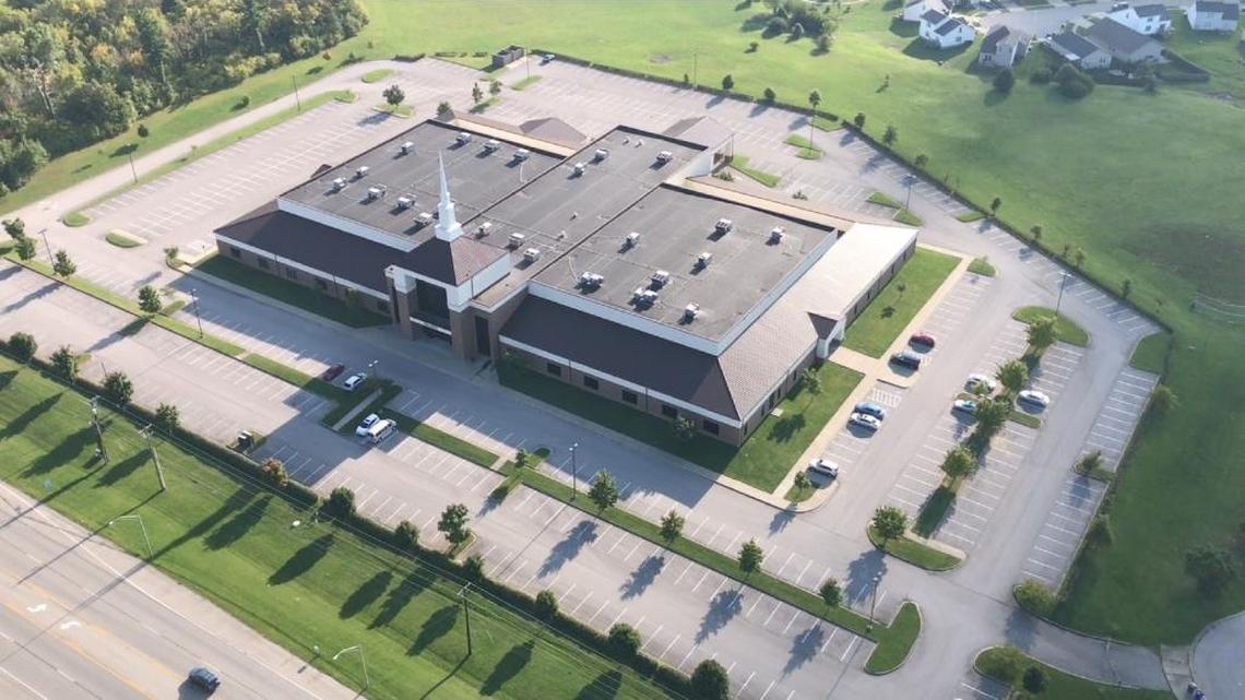 An aerial view of the Imani Baptist Church and Family Life Center on Wednesday, Sept. 20, 2017.